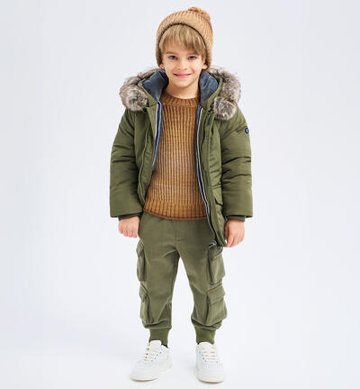 Cargo pants for boys GREEN