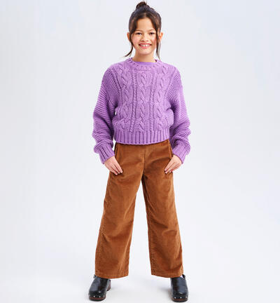 Palazzo pants for girls BEIGE