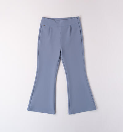 Bell-bottom pants for girls BLUE