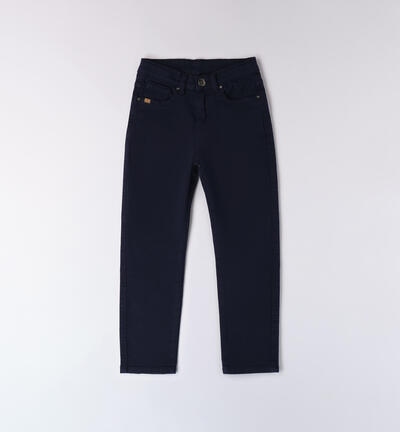 Pantaloni ragazzo stretch BLU