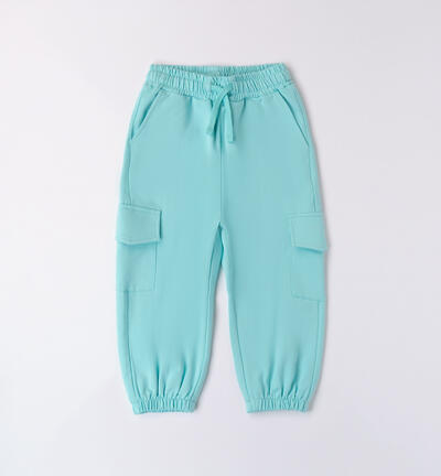 Pantaloni tuta bambina VERDE