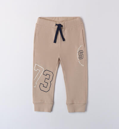 Tracksuit pants for boys BEIGE