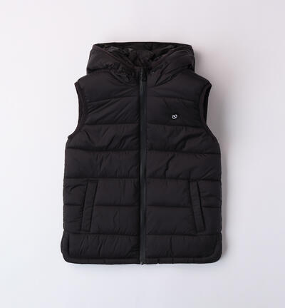 Sleeveless down jacket for boys BLACK