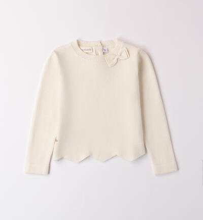 Pullover for girls CREAM