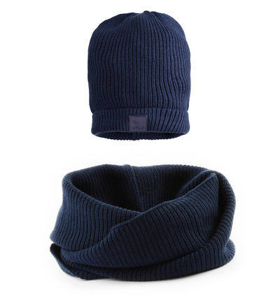 Set ragazzo sciarpa e cappello BLU