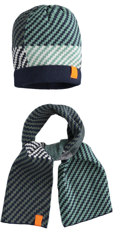 Set sciarpa e cappello bambino NERO