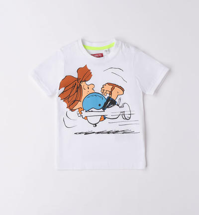 T-shirt 100% cotone Snoopy bambino BIANCO