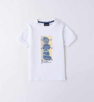 T Shirt bianca bambino BIANCO