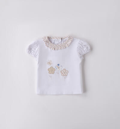 Minibanda baby girl T-shirt WHITE