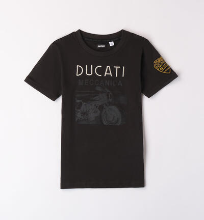 T-shirt Ducati con patch per ragazzo NERO
