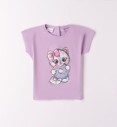 T-shirt per bambina VIOLA