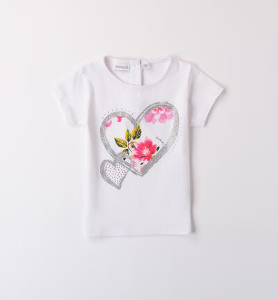 T-shirt per bambina Sarabanda BIANCO