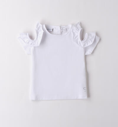 T Shirt per bambina Sarabanda BIANCO