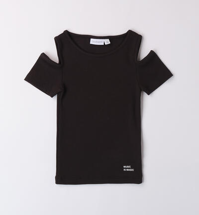 T-shirt per ragazza NERO