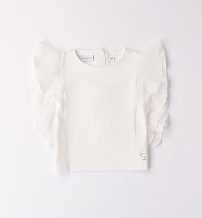 Sarabanda T-shirt for girls CREAM