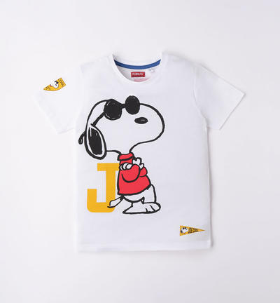 T-shirt Snoopy ragazzo BIANCO