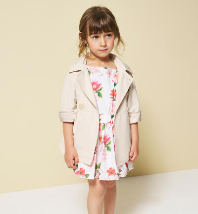 Girl trench coat CREAM