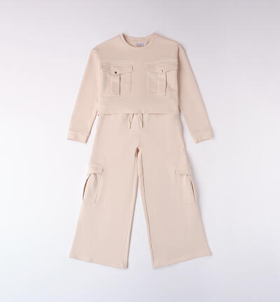 Sarabanda tracksuit for girls BEIGE