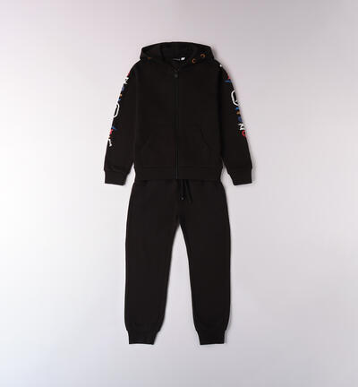 Two-piece tracksuit for boys BLACK