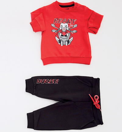 Ducati boys' tracksuit RED