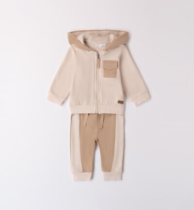 Two-piece suit for baby boy CREAM