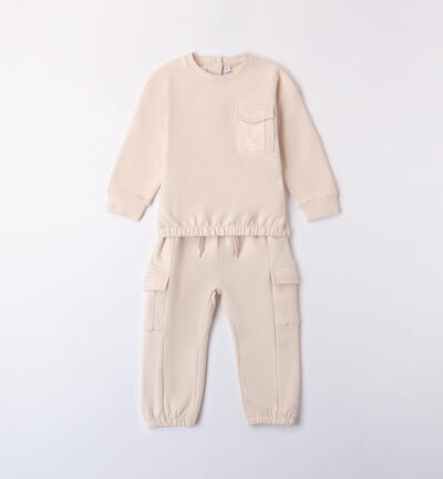 Tracksuit for girls BEIGE