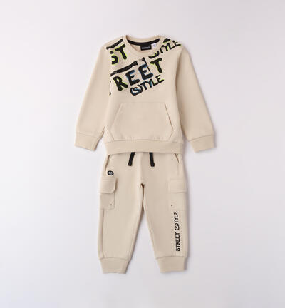 Tracksuit for boys BEIGE