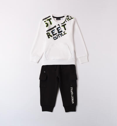 Tracksuit for boys WHITE