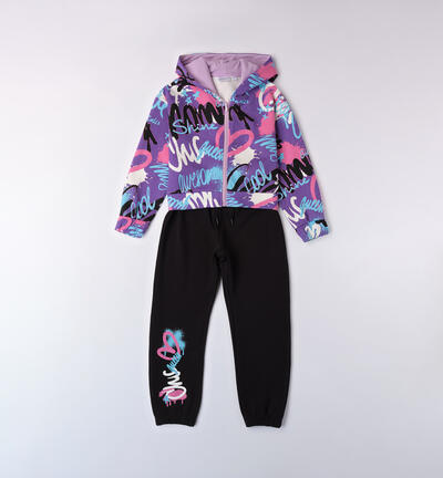 Two-piece tracksuit for girls VIOLET