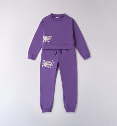 Tracksuit with prints for girls VIOLET