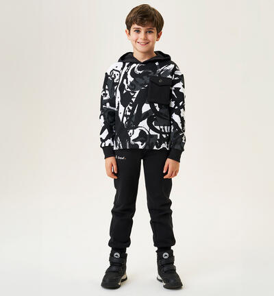 Two-piece tracksuit for boys BLACK