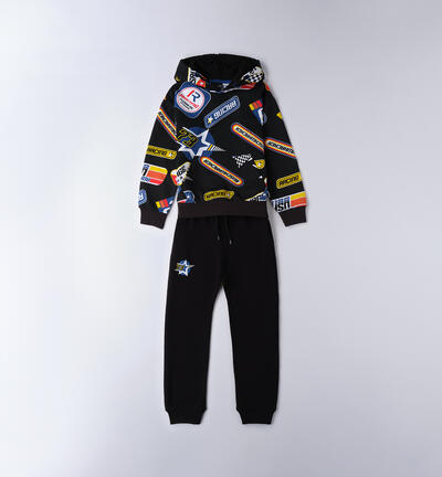 Boy's Sarabanda tracksuit BLACK