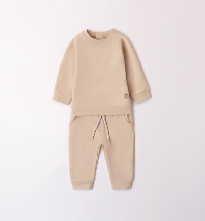 Boys' tracksuit BEIGE