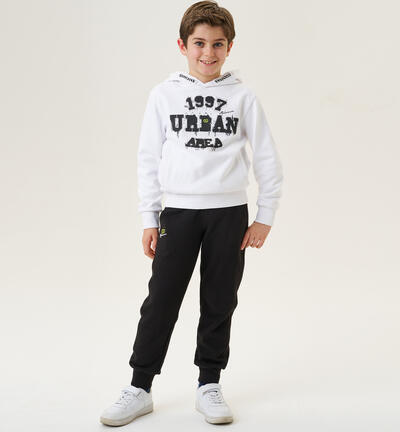 Boys¿ tracksuit in 100% cotton WHITE