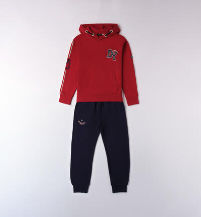 Sporty tracksuit for boys RED