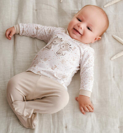 Baby two-piece onesie BEIGE