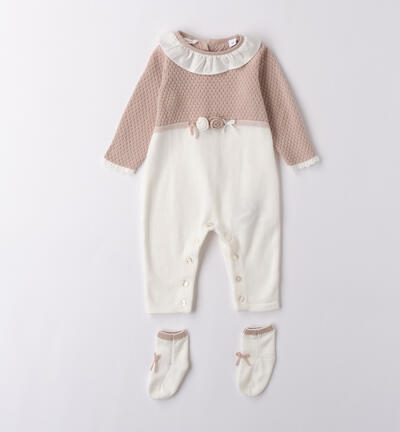 Tutina neonata Minibanda BEIGE