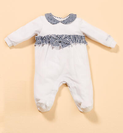 Babygrow for girls WHITE