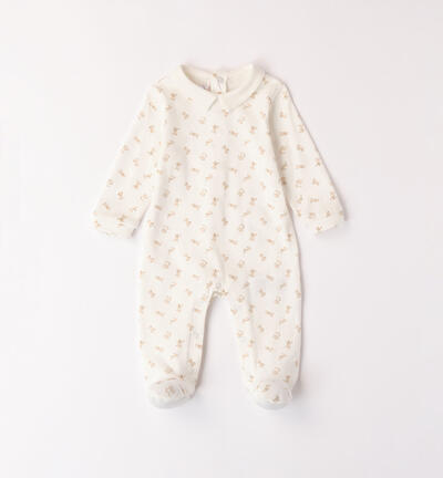 Unisex babygrow CREAM