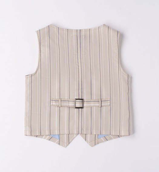 Gilet beige ragazzo da 8 a 16 anni Sarabanda BEIGE-0435