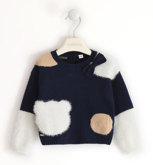 Maglioncino bambina in tricot da 9 mesi a 8 anni Sarabanda NAVY-3854