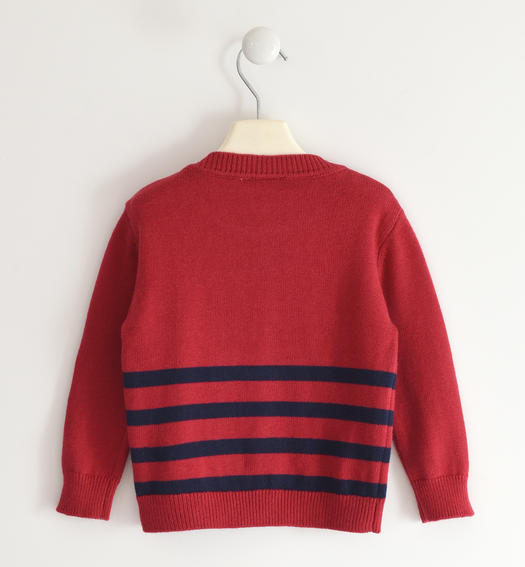 Maglione in tricot per bambino da 9 mesi a 8 anni Sarabanda ROSSO-2259