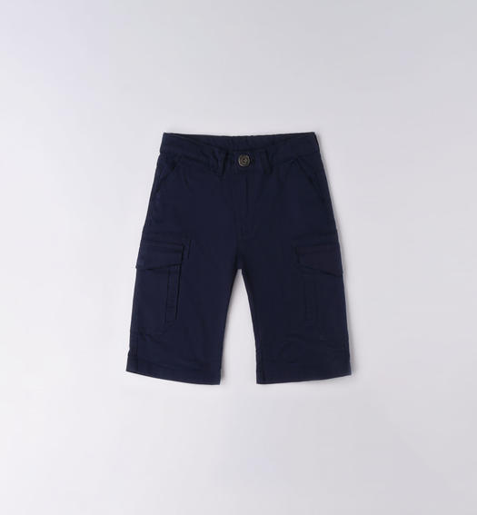 Pantalone cargo corto ragazzo da 8 a 16 anni Sarabanda NAVY-3854