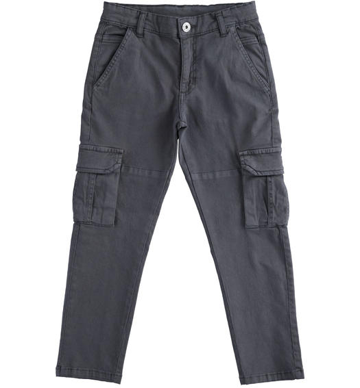 Pantalone cargo per ragazzo da 8 a 16 anni Sarabanda GRIGIO SCURO-0566