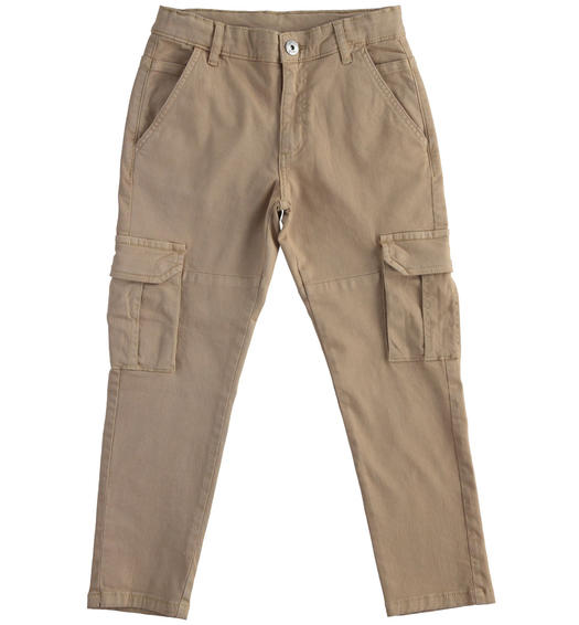 Pantalone cargo per ragazzo da 8 a 16 anni Sarabanda NOCCIOLA-0937