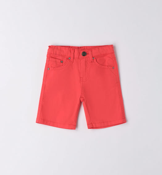 Pantalone corto cotone per bambino da 9 mesi a 8 anni Sarabanda ROSSO-2152