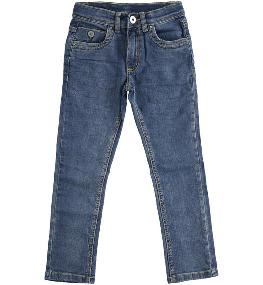 Pantalone in denim di cotone organico, regular fit per bambino da 6 a 16 anni Sarabanda STONE WASHED-7450