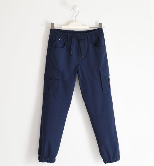 Pantalone per bambino modello cargo da 8 a 16 anni Sarabanda NAVY-3854