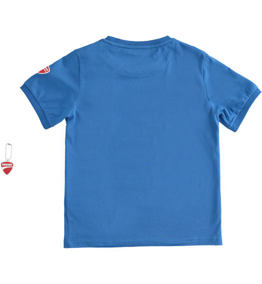 T-shirt 100% cotone bambino con stampa Sarabanda interpreta Ducati da 3 a 16 anni Sarabanda ROYAL-3737
