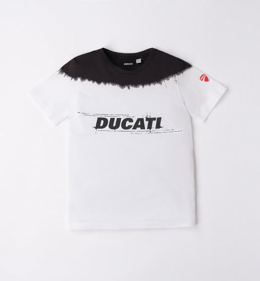 T-shirt Ducati bambino 100% cotone bicolor da 3 a 16 anni NERO-0658